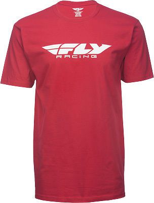 Fly racing casual corporate logo men&#039;s red short sleeve tee t-shirt