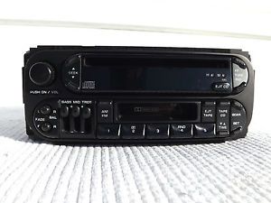 1998-2001 chrysler jeep dodge am-fm cd tape player code &#034;raz&#034; model p04858540ag