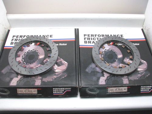 Performance friction 284.19.0035.47 &amp; 48 pfc zr24 rear caliper burnished slotted