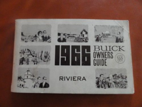 1966 buick riviera - owners manual - original