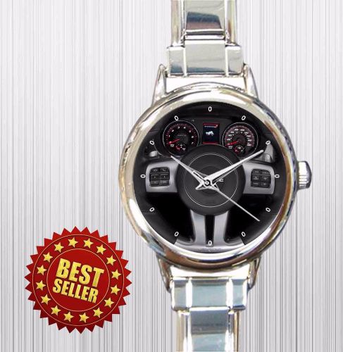 Rare!! dodge charger srt8 super bee steering wheel round italian charm watch