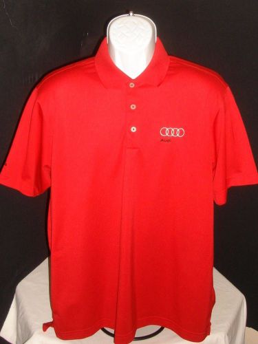 Audi Collection Adidas Climalite Red S/S Polo Shirt Sz. L, US $79.99, image 1