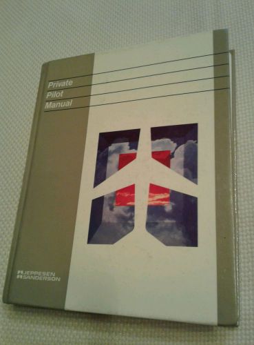 Jeppesen private pilot manual textbook book sanderson training products 1988