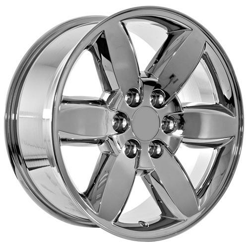 20" inch chevy tahoe avalanche suburban silverado chrome wheels rims