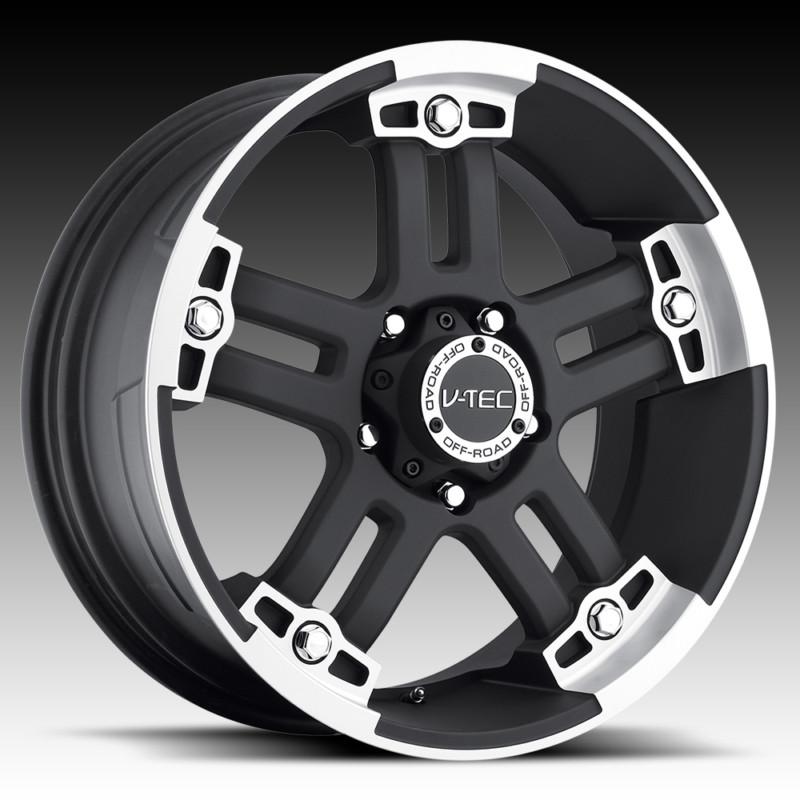 20" inch 6x5.5 black machined wheels rims 6 lug avalanche tahoe silverado 1500