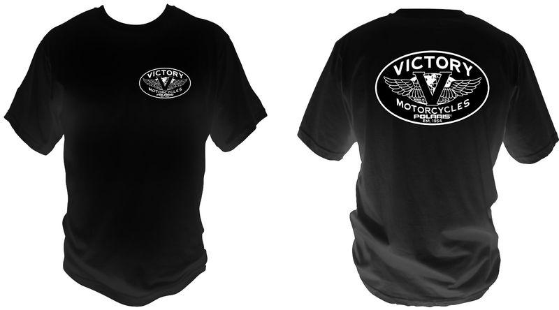 Victory motorcycles  xlarge  short sleeve round logo tshirt 