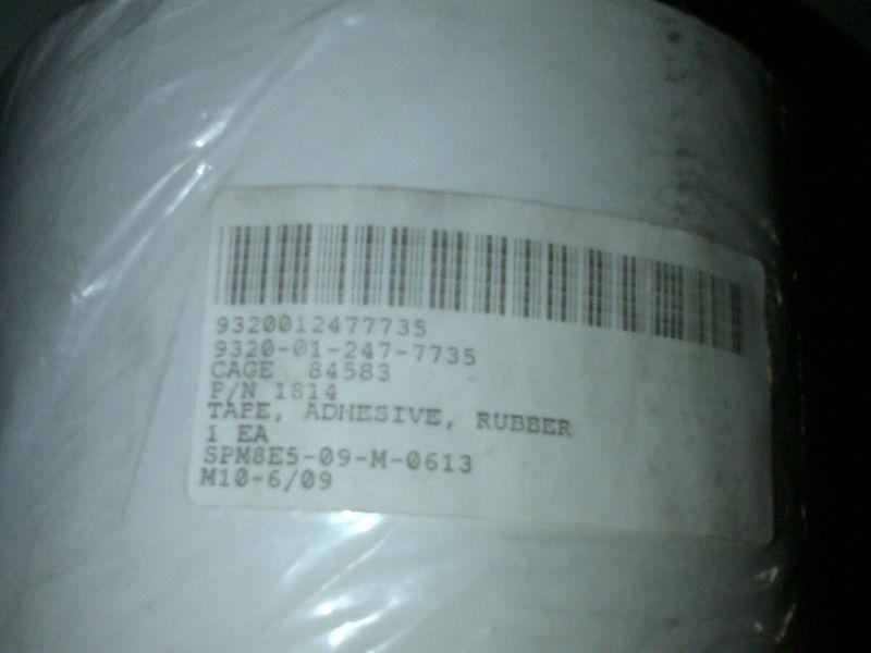 Patco 5” clear rubber adhisive tape- rotary blade 36 yrds roll aviation tape nos