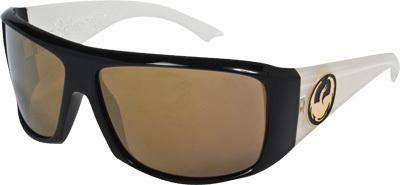 Dragon calaca sunglasses, jet/white frame, bronze lens