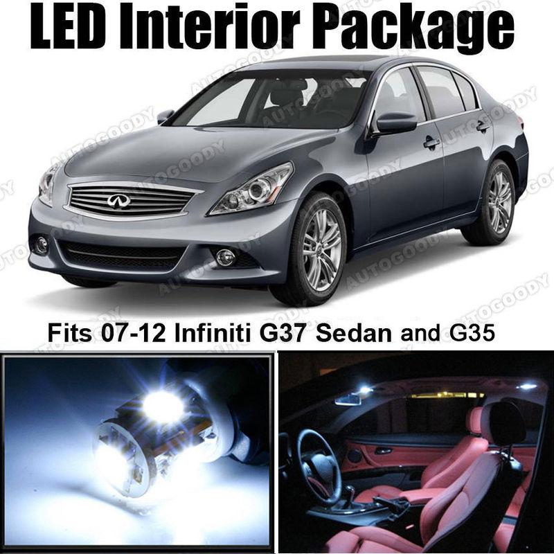9 x white led lights interior package deal infiniti g37