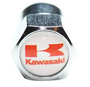 4x kawasaki white tire valve caps kz1000 ninja vulcan kx bike free shipping