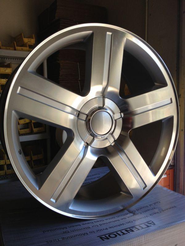 24'' chevy ltz texas machined wheels / lexani tires new rims gmc yukon sierra