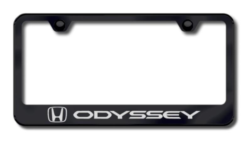 Honda odyssey laser etched license plate frame-black made in usa genuine