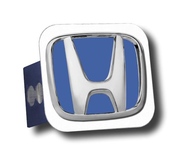 Honda "blue fill" chrome trailer hitch plug made in usa genuine