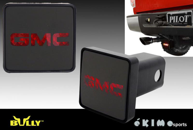Bully gmc 2" trailer towing hitch receiver cover with brake light cr-007g