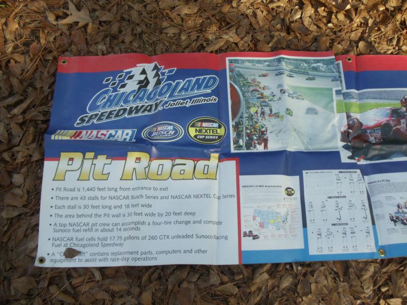 2004 chicago speedway nascar banners from the pit area rare nice used condition 