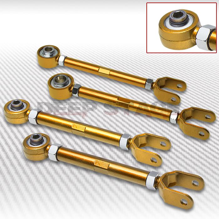 Ss rear upper camber+traction control rod arm kit 02-08 350z z33/g35 v35 gold