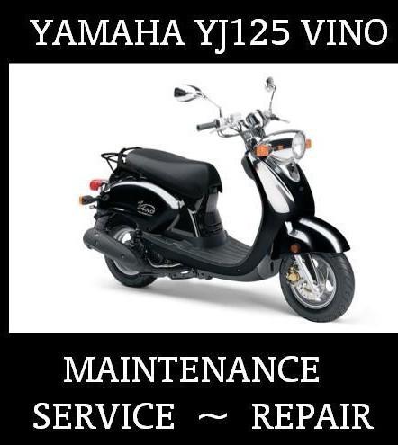 Yamaha yj125 vino yj 125 s workshop maintenance service repair manual