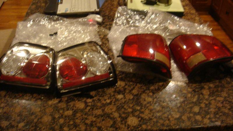 2sets taillights chevy s10 gmc son 1994-2004 alteza -damaged and oem great shape