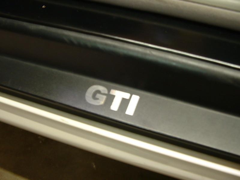 (2) door step decal sticker badge accent "gti"