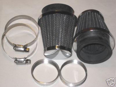 Air filters universal clamp on amal 932 930 932 triumph norton bsa pod filter