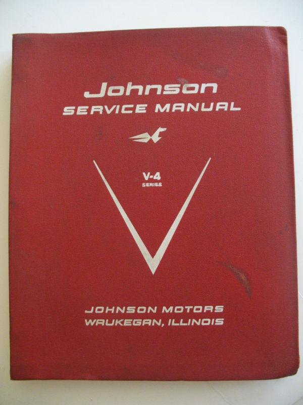 Johnson service manual v-4 series red cover