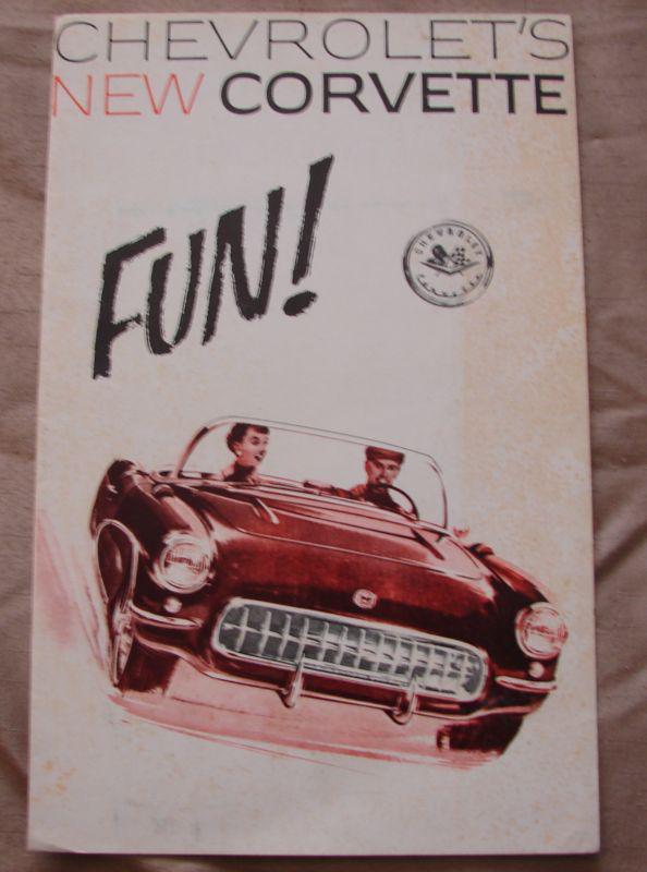 1957 chevy corvette vintage sales brochure