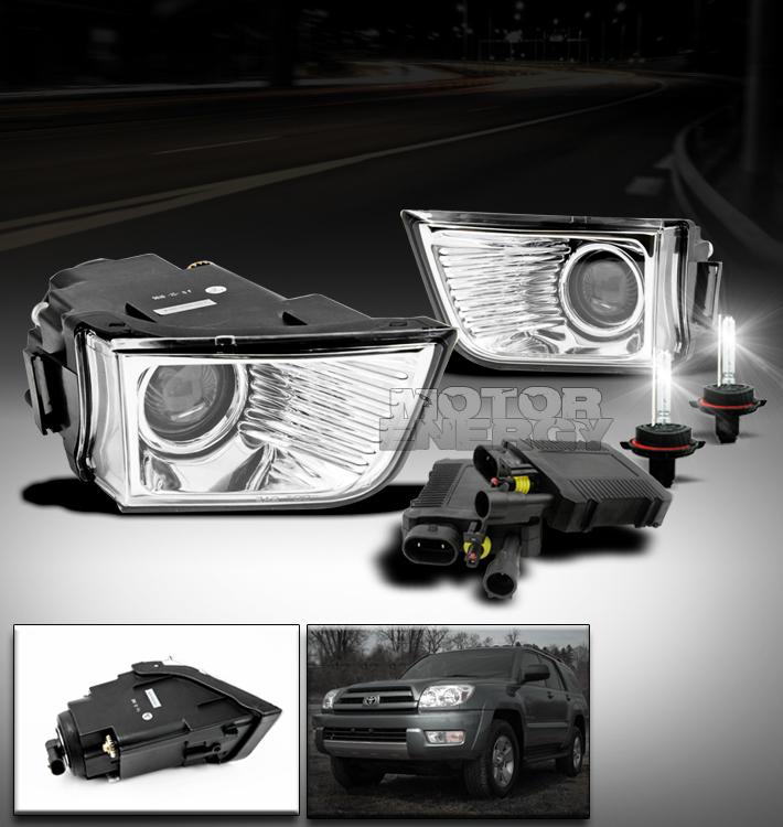 2003 2004 2005 toyota 4runner bumper driving projector fog lights lamp+6000k hid