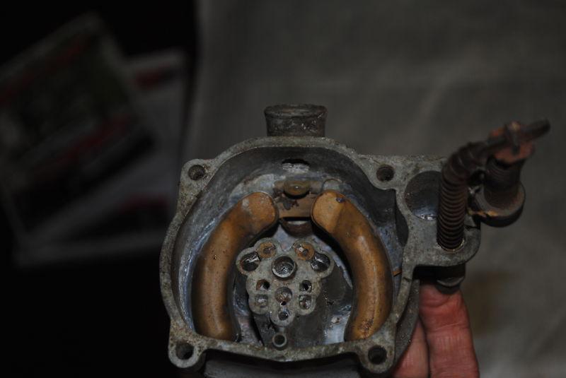50's holley parts carburetor co. 1 bbl glass bowl carb part # 6r 1190b 