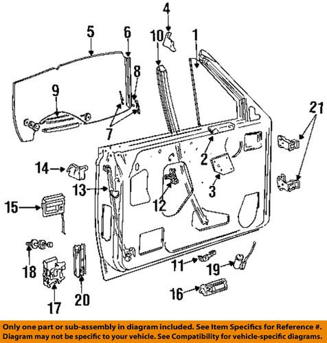 Dodge oem 4198752 door-run channel retainer