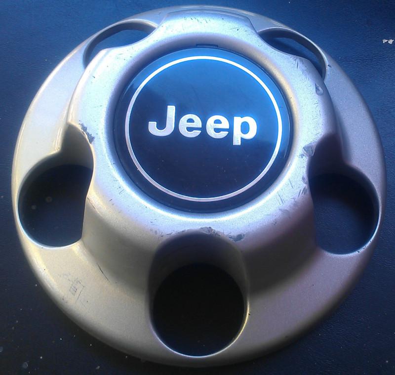 Jeep cherokee grand wrangler wheel center cap silver hubcap 1993-2009 oem stock