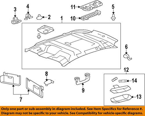 Ford oem 9t4z78312a48a interior-roof-mount plate