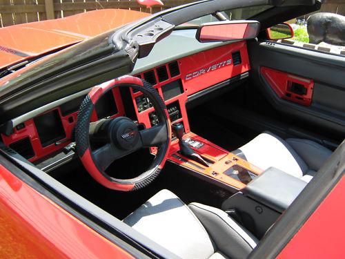 Chevy chevrolet corvette c4 c-4 interior wood dash trim kit 1986 1987 1988 1989