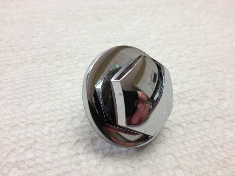 Rechromed chrome triple tree center nut and washer for 1972 1973 suzuki gt750 