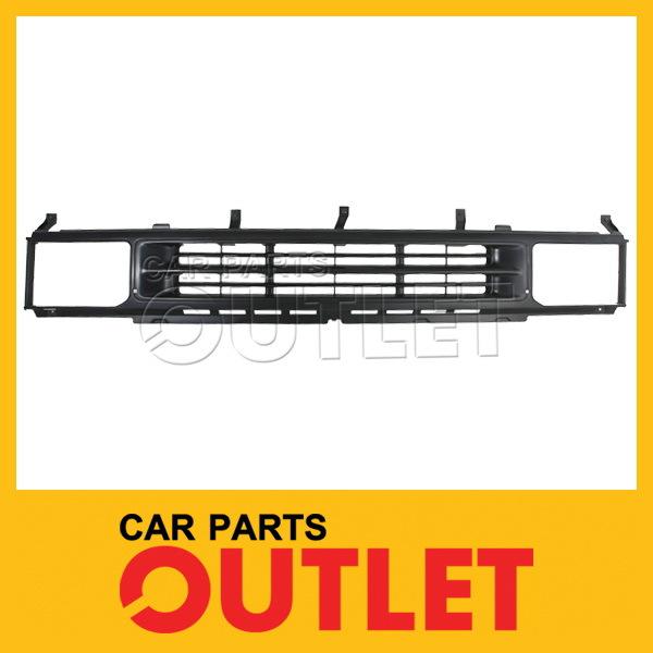 90-95 nissan pathfinder front grill grille assembly le se new replacement black