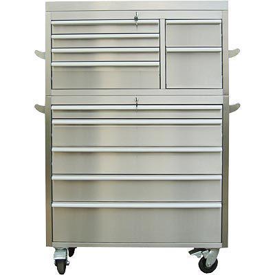 41” ★ heavy-duty professional grade stainless steel rolling tool chest