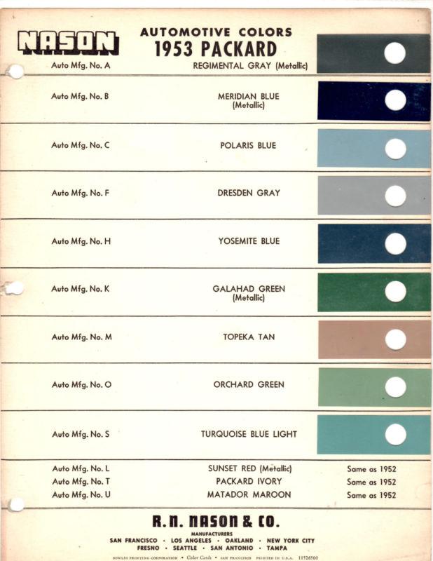 Nason Paint Color Chart