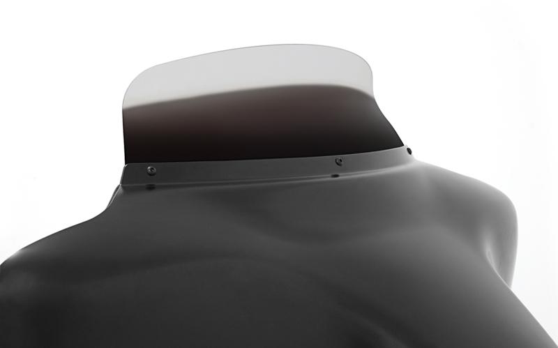 Memphis shades 6.5" ghost tint spoiler flare windshield - harley flhx flh bagger
