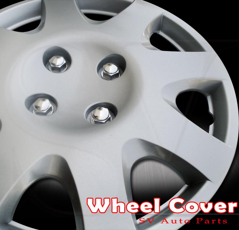 Buick 14" (r14) silver wheel cover steel rim hubcap 8 spoke chrome lugs 4pcs hub