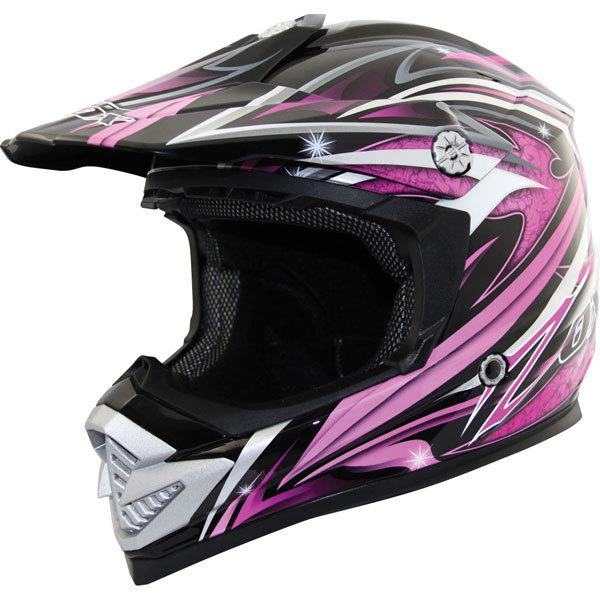 Pink/black s zox rush ii fiction youth helmet 2013 model