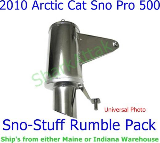 2010 arctic cat sno pro 500 sno-stuff rumble pack