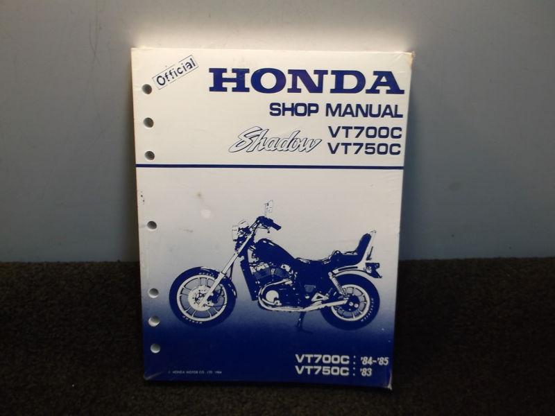 Honda vt700 vt750 shadow new oem service shop manual 1983 1984 1985 vt700c 750c