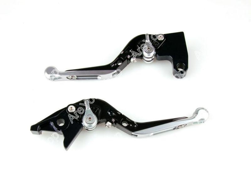 Adjustable folding extendable brake clutch levers honda cbr 600rr 954rr silver