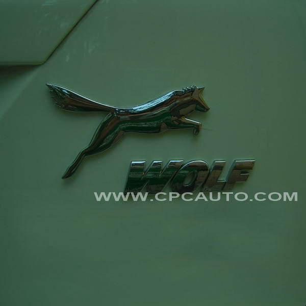 Car trunk  badge chorme emblem sticker metal wolf with letter  for ford focus 