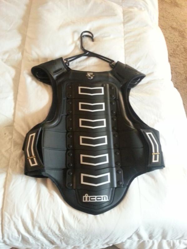 Icon vest field armor black xl