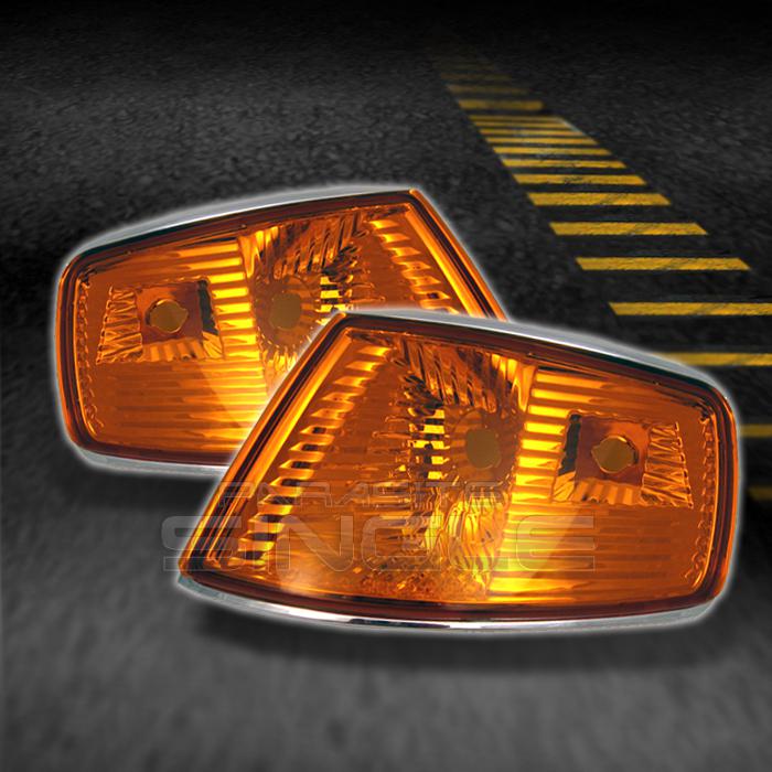 90-91 honda crx jdm amber corner signal parking lights lamps left+right pair