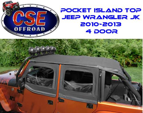 13592.35 rugged ridge black island topper soft top - jeep jk 2010-2014 4 door