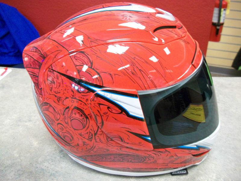 Icon airmada soortbike sb1 helmet red extra large new