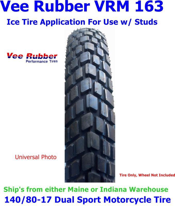 140 80 17 vee rubber vrm 163 dual sport motorcycle tires