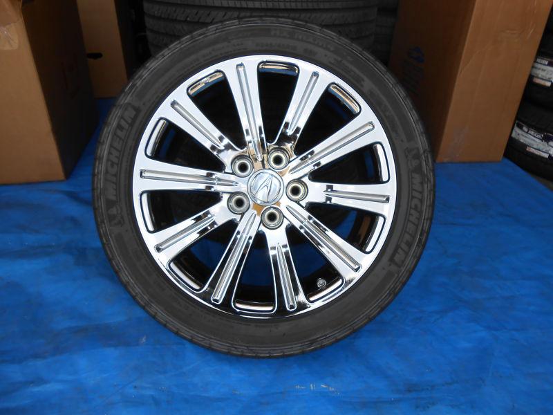 18" oem acura tl wheels  tires 2009 "black chrome"