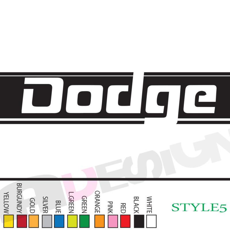 Dodge ram bed side stripe vinyl decal sticker 9"x 48" car truck bumper any color